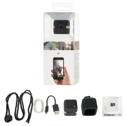 Polaroid - Polaroid Cube+ Live Streaming Wi-Fi Mini Lifestyle Action Camera - Full HD 1440p - Action Sports Cameras - Red - Avvenice