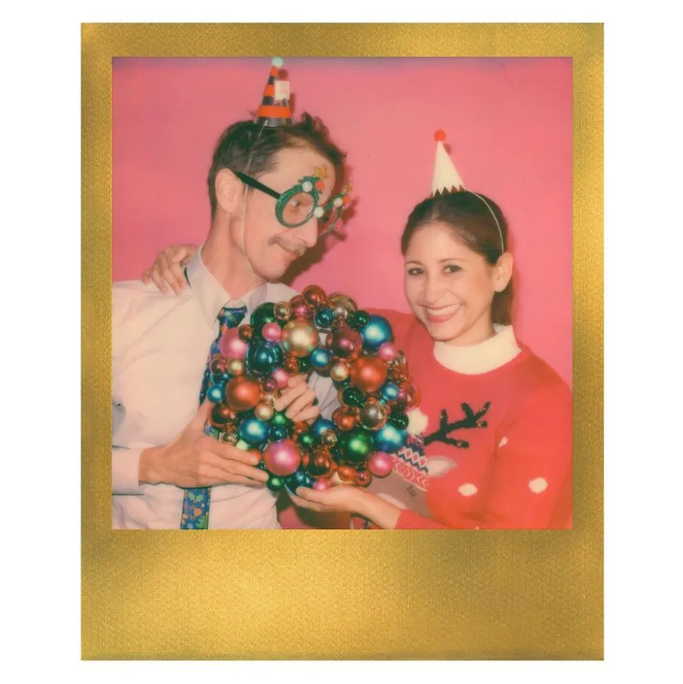 Polaroid Originals - Color Film for 600 - Gold Frame - Film for Polaroid Originals 600 Cameras - OneStep 2 - Avvenice