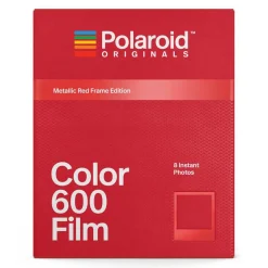 Polaroid Originals - Color Film for 600 - Metallic Red Frame - Film for Polaroid Originals 600 Cameras - OneStep 2 - Avvenice