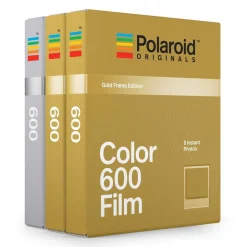 Polaroid Originals - Color Film for 600 - Gold & Silver Frame - Film for Polaroid Originals 600 Cameras - OneStep 2 - Avvenice