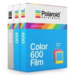 Polaroid Originals - Tripe Pack Film for 600 Rainbow - Color Frame - Film for Polaroid Originals 600 Cameras - OneStep 2 - Avvenice