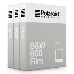 Polaroid Originals - Triple Pack Blackout B&W Film for 600 - Classic White Frame - Film for Polaroid 600 Cameras - OneStep 2 - Avvenice