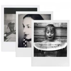 Polaroid Originals - Triple Pack Blackout B&W Film for 600 - Classic White Frame - Film for Polaroid 600 Cameras - OneStep 2 - Avvenice