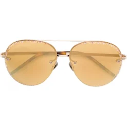 Pomellato - Aviator Sunglasses - Brown Gold - Pomellato Eyewear - Avvenice