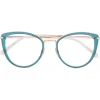 Pomellato - Cat Eye Optical Glasses - Blue Gold - Pomellato Eyewear - Avvenice