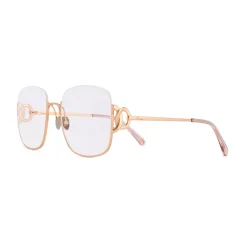 Pomellato - Square Oversize Glasses - Clear Gold - Pomellato Eyewear - Avvenice