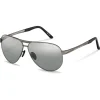 Porsche Design - P´8649 Sunglasses - Photochromic - Satin Gun - Porsche Design Eyewear - Avvenice