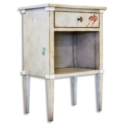 Porte Italia Interiors - Nightstand - Lombardia Nightstand with Drawer and Shelf - Avvenice