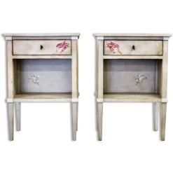Porte Italia Interiors - Nightstand - Lombardia Nightstand with Drawer and Shelf - Avvenice