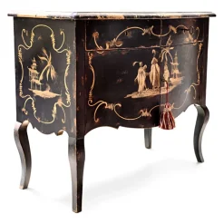 Porte Italia Interiors - Serenissima Cabinet - Chest - Special Venetian Black Chest - Avvenice