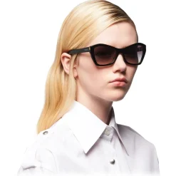 Prada - Cat Eye Sunglasses - Medium Tortoiseshell Black - Prada Collection - Sunglasses - Prada Eyewear - Avvenice