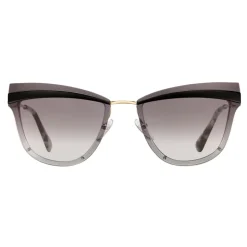 Prada - Prada Cinéma - Black & Pale Gold Cat Eye Sunglasses - Prada Cinéma Collection - Sunglasses - Prada Eyewear - Avvenice