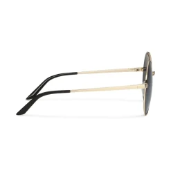 Prada - Round Sunglasses - Opaque Black Pale Gold - Prada Collection - Sunglasses - Prada Eyewear - Avvenice
