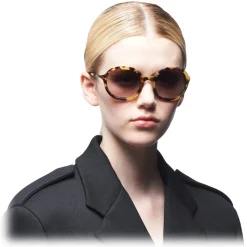 Prada - Round Sunglasses - Medium Tortoiseshell - Prada Collection - Sunglasses - Prada Eyewear - Avvenice