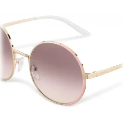 Prada - Round Sunglasses - Opaque Cameo Beige Pale Gold - Prada Collection - Sunglasses - Prada Eyewear - Avvenice