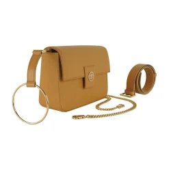 Priscilla Dinamo - Full Play - Camel - Bag - Made in Italy - Luxury Exclusive Collection - Avvenice