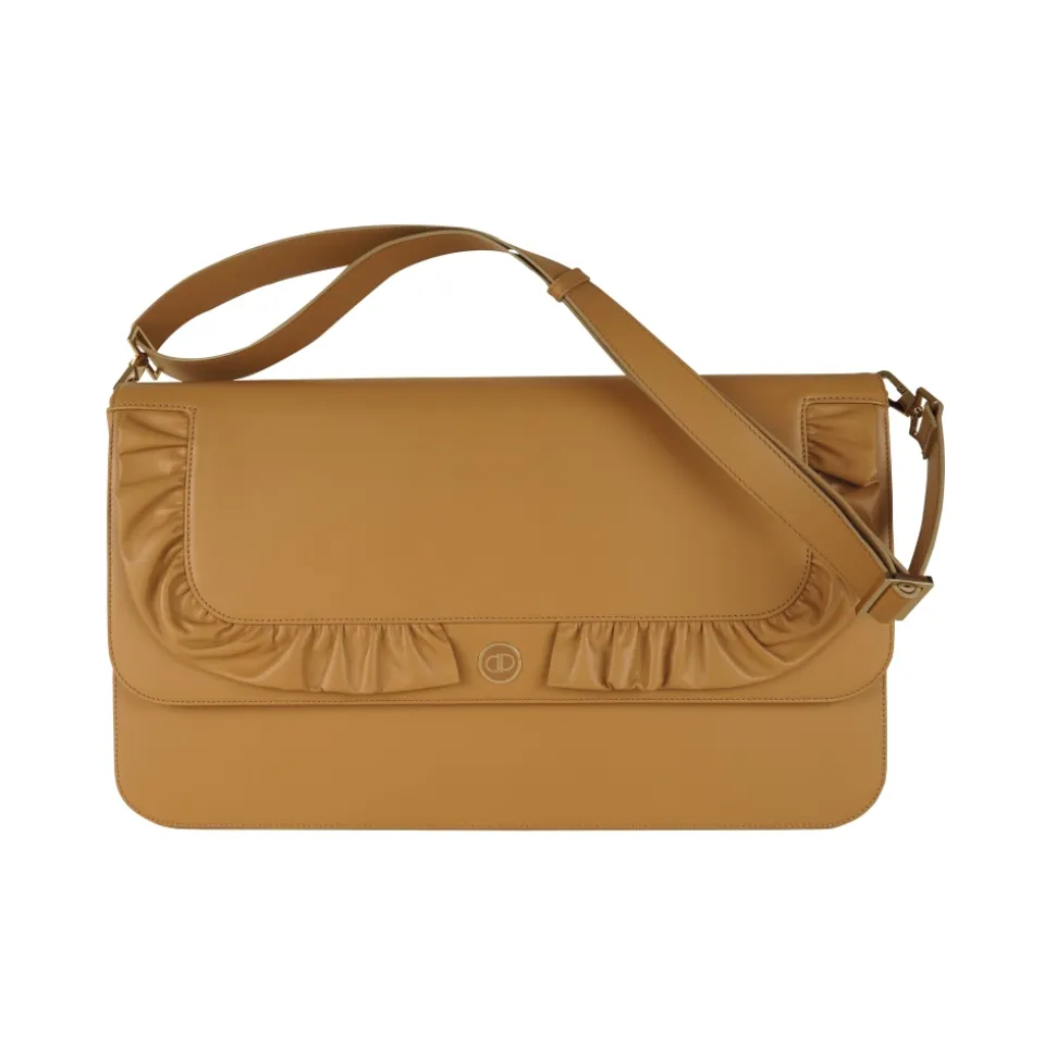 Priscilla Dinamo - Mademoiselle Maxi Clutch Bag - Camel - Bag - Made in Italy - Luxury Exclusive Collection - Avvenice