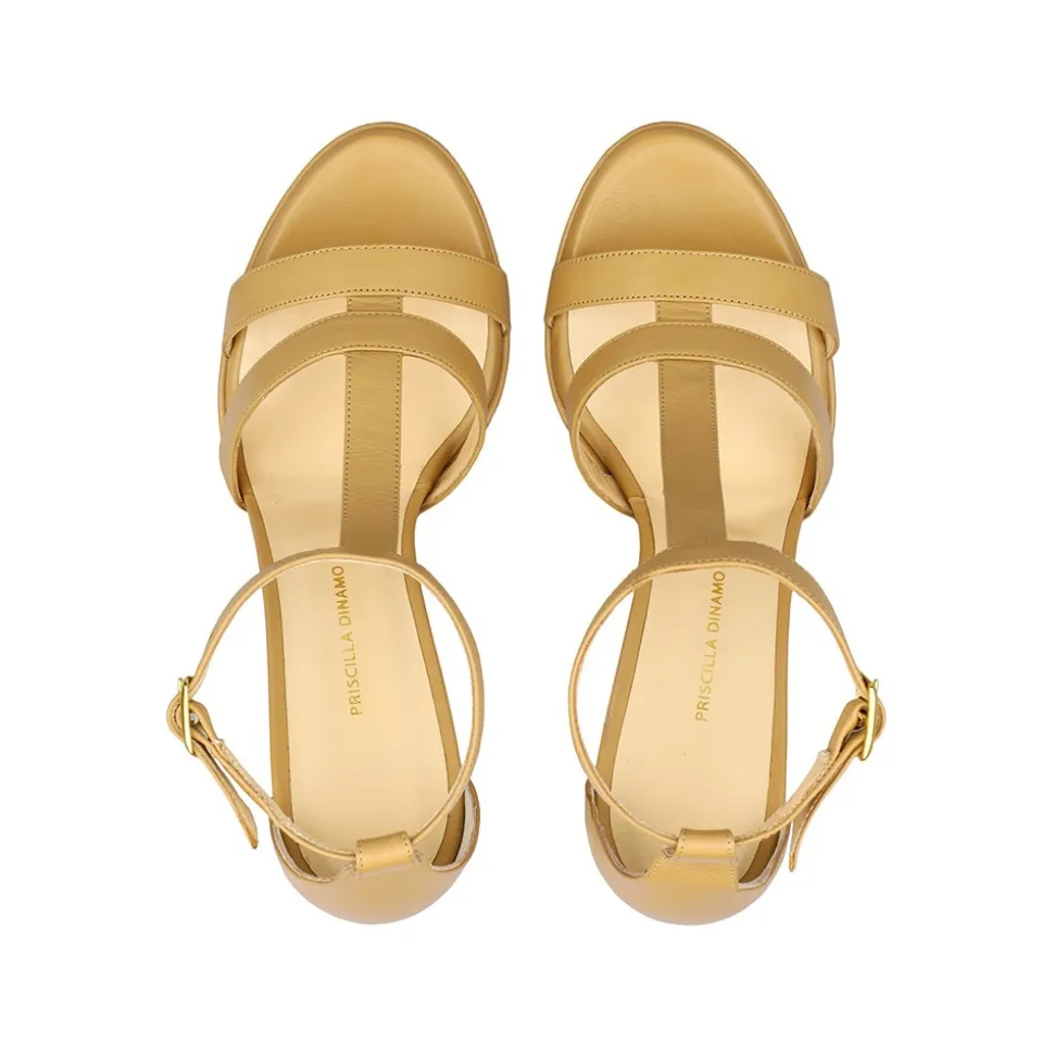 Priscilla Dinamo - Street Art - Camel - Shoes - Made in Italy - Luxury Exclusive Collection - Avvenice