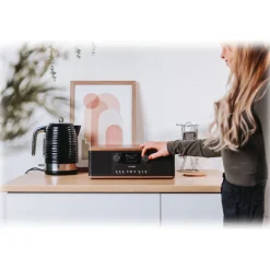 Pure - Classic C-D6 - Coffee Black Walnut - CD-Player DAB+ Radio with Bluetooth - High Quality Digital Radio - Avvenice