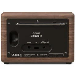 Pure - Classic H4 - Coffee Black Walnut - Digital Kitchen Radio with Bluetooth - High Quality Digital Radio - Avvenice