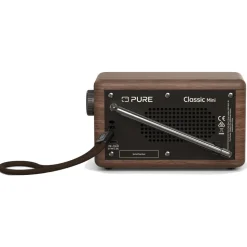 Pure - Classic Mini - The Charming Portable Digital Radio - Coffee Black/Walnut - High Quality Digital Radio - Avvenice