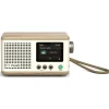 Pure - Classic Mini - The Charming Portable Digital Radio - Cotton White/Oak - High Quality Digital Radio - Avvenice
