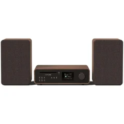 Pure - Classic Stereo - Coffee Black Walnut - Powerful Stereo Sound - High Quality Digital Radio - Avvenice