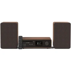 Pure - Classic Stereo - Coffee Black Walnut - Powerful Stereo Sound - High Quality Digital Radio - Avvenice