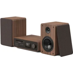 Pure - Classic Stereo - Coffee Black Walnut - Powerful Stereo Sound - High Quality Digital Radio - Avvenice
