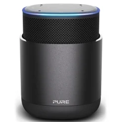 Pure - DiscovR - Graphite - Portable Smart Speaker - Alexa Built-In, Enhanced Music Discovery - High Quality Digital Radio - Avvenice