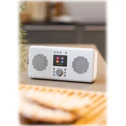 Pure - Elan Connect+ - Stone Grey - Stereo Internet Radio with DAB+ and Bluetooth - High Quality Digital Radio - Avvenice