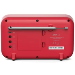 Pure - Elan E3 - Red - Portable DAB/DAB+ and FM Radio with Colour Display - High Quality Digital Radio - Avvenice