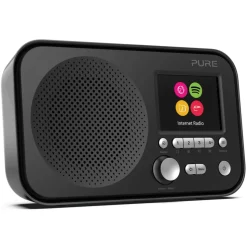 Pure - Elan IR3 - Black - Portable Internet Radio with Spotify Connect - Colour Display - High Quality Digital Radio - Avvenice