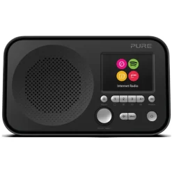 Pure - Elan IR3 - Black - Portable Internet Radio with Spotify Connect - Colour Display - High Quality Digital Radio - Avvenice
