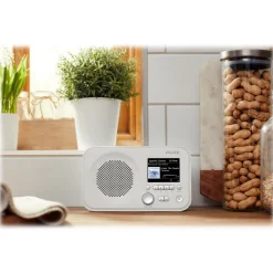 Pure - Elan IR3 - White - Portable Internet Radio with Spotify Connect - Colour Display - High Quality Digital Radio - Avvenice