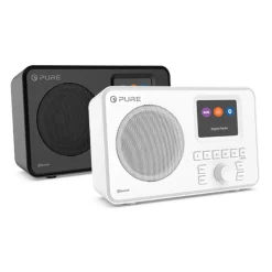 Pure - Elan One - Black - Portable DAB+ Radio with Bluetooth - High Quality Digital Radio - Avvenice