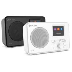 Pure - Elan One - White - Portable DAB+ Radio with Bluetooth - High Quality Digital Radio - Avvenice