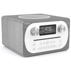Pure - Evoke C-D4 - Grey Oak - Compact All-in-One Music System with Bluetooth - High Quality Digital Radio - Avvenice
