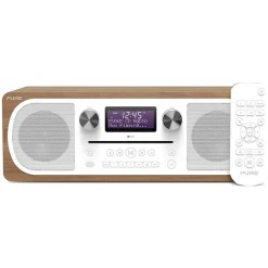 Pure - Evoke C-D6 - Walnut - Stereo All-in-One Music System with Bluetooth - High Quality Digital Radio - Avvenice
