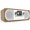 Pure - Evoke C-F6 - Walnut - Stereo All-in-One Music System with Bluetooth - High Quality Digital Radio - Avvenice