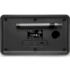 Pure - Evoke F3 - Black - Portable DAB/DAB+ and FM Radio with Bluetooth - High Quality Digital Radio - Avvenice