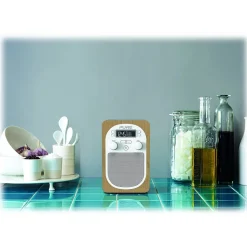 Pure - Evoke H2 - Oak - Compact, Portable DAB Digital Radio with FM - High Quality Digital Radio - Avvenice