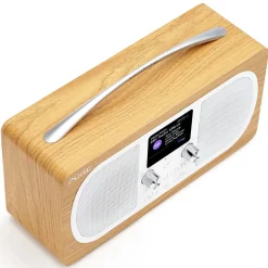 Pure - Evoke H6 - Oak - Portable DAB/DAB+ and FM Radio with Bluetooth - High Quality Digital Radio - Avvenice