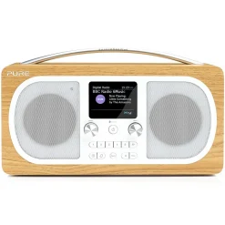Pure - Evoke H6 - Oak - Portable DAB/DAB+ and FM Radio with Bluetooth - High Quality Digital Radio - Avvenice