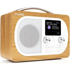 Pure - Evoke H4 - Oak - Portable DAB/DAB+ and FM Radio with Bluetooth - High Quality Digital Radio - Avvenice