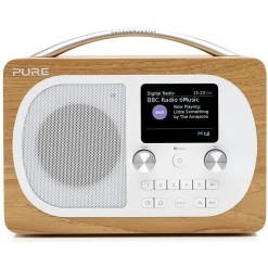 Pure - Evoke H4 - Oak - Portable DAB/DAB+ and FM Radio with Bluetooth - High Quality Digital Radio - Avvenice