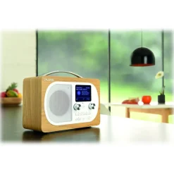 Pure - Evoke H4 - Oak - Portable DAB/DAB+ and FM Radio with Bluetooth - High Quality Digital Radio - Avvenice
