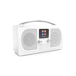Pure - Evoke H6 - Prestige Edition - White - Portable DAB/DAB+ and FM Radio with Bluetooth - High Quality Digital Radio - Avvenice