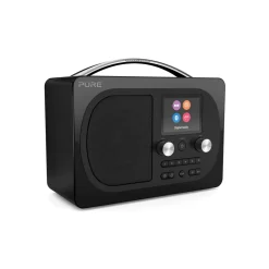 Pure - Evoke H4 - Prestige Edition - Black - Portable DAB/DAB+ and FM Radio with Bluetooth - High Quality Digital Radio - Avvenice