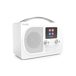 Pure - Evoke H4 - Prestige Edition - White - Portable DAB/DAB+ and FM Radio with Bluetooth - High Quality Digital Radio - Avvenice